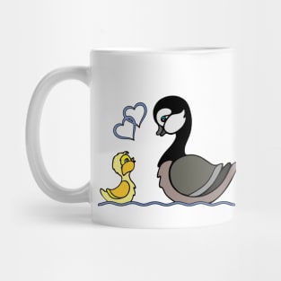 Baby goose and mom Mug